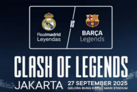 Foto: Laga Clash of Legends Antara Real Madrid Vs Barcelona di GBK (Source: radarcirebon.tv)