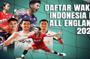 Foto: Wakil Indonesia di All England 2026 (Image Source: SINDOnews)