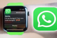 Foto: Aplikasi WhatsApp di Apple Watch (Image Source: Cavdu)